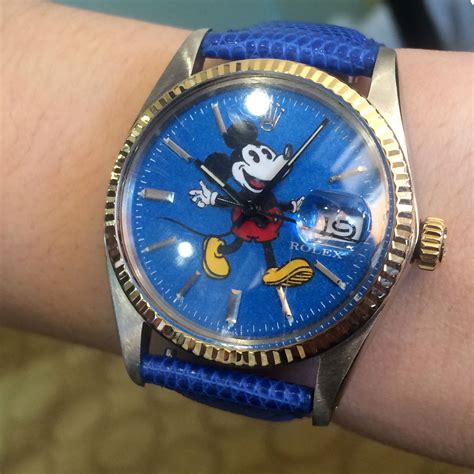 mickey rolex watch|rolex mickey mouse dials.